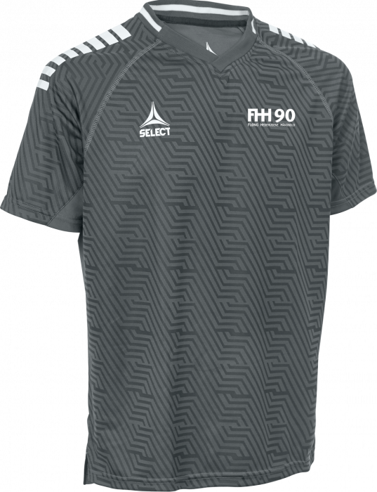 Select - Fhh90 Coach T-Shirt Unisex - Grijs & wit